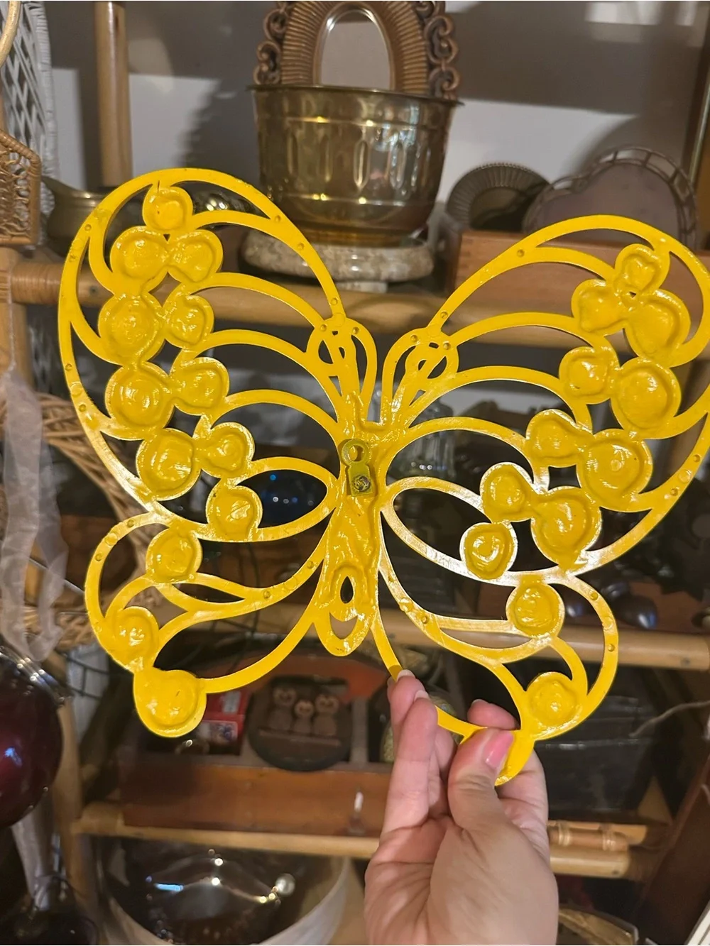 Vintage burwood Decorative Butterfly Wall Art - groovy